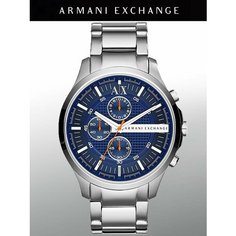 Наручные часы Armani Exchange, серебристый/синий/светло-коричневый