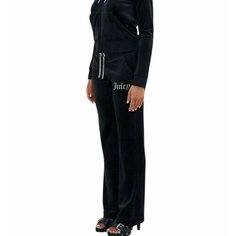 Брюки Juicy Couture, размер M, черный