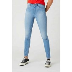Джинсы скинни Wrangler High Rise Skinny, размер W24/L32, синий