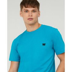 Футболка Wrangler, размер L, голубой, синий