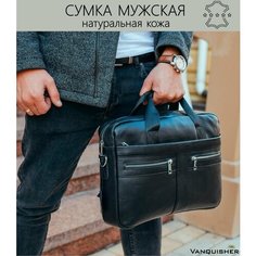 Сумка VANQUISHER, фактура зернистая, черный