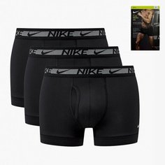 Трусы NIKE, комплект из 3 шт., размер XL, черный