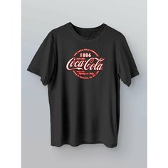 Футболка кока кола coca cola, размер 6XL, черный HDW
