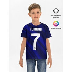 Футболка Lacotton.ru хлопковая детская RONALDO JUVE SPORT, размер 98, мультиколор