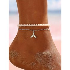 Браслет на ногу, серебро Zilaya Glam