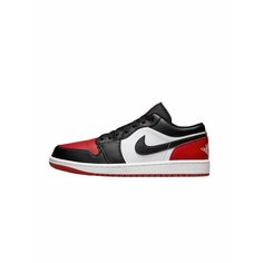 Кроссовки NIKE Air Jordan 1 Low, размер 8.5, черный/белый/красный
