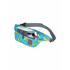Сумка поясная BeActive, серый, голубой, желтый