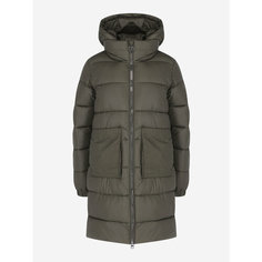 Куртка GSD W GSD Shiny long jacket, размер 58/60, оливковый