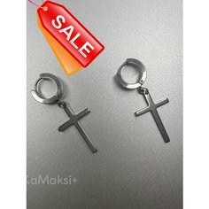 Серьги, размер 20 мм, серебристый Нет бренда