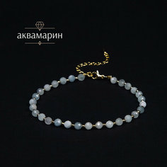 Браслет-нить BL Jewelry, аквамарин, 1 шт., размер 19 см, аквамарин