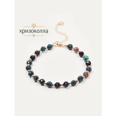 Браслет-нить BL Jewelry, хризоколла, 1 шт., размер 17 см, коричневый