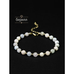Браслет-нить BL Jewelry, берилл, 1 шт., размер 19 см, голубой, розовый