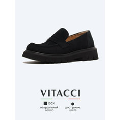 Лоферы VITACCI, размер 37, черный