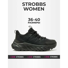 Кроссовки STROBBS, полнота 6 (RU)/ на среднюю стопу, размер 37, черный