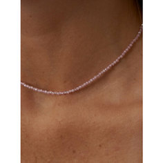 Чокер, длина 38 см, розовый/серебристый Blue Jewelry
