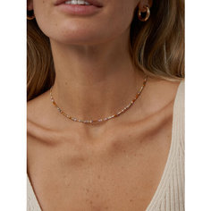 Чокер, длина 38 см, зеленый, оранжевый, розовый, белый, фиолетовый Blue Jewelry