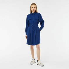 Платье LACOSTE Regular Fit, размер T40, синий