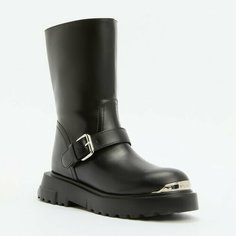 Полусапоги LOVE MOSCHINO, размер 37, черный
