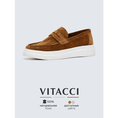 Лоферы VITACCI, размер 40, коричневый