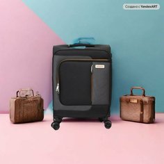 Чемодан American Tourister, 130 л, размер L, черный
