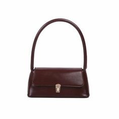 Сумка Akuna, фактура гладкая, коричневая