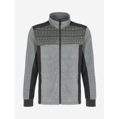 Джемпер GLISSADE Jacquard Mens F/Z Fleece, размер 56/58, , серый