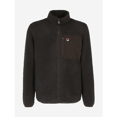 Джемпер Fila Mens Heritage Sherpa Tracktop, размер 56/58, , темно-коричневый