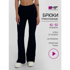 Брюки клеш MARK FORMELLE, размер 52/170-176, черный