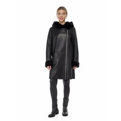 Дубленка Prima Woman, размер 50, black