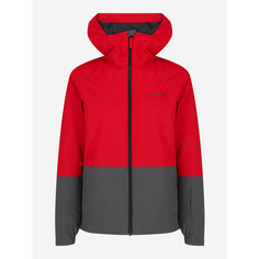 Куртка GLISSADE Mens Padded Jacket, размер 56/58, красный/серый