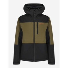 Куртка GLISSADE Mens Padded Jacket, размер 52, черный/коричневый