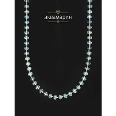 Чокер BL Jewelry, топаз, цитрин, корунд, лазурит, аквамарин, хризоколла, турмалин, лабрадор, жемчуг пресноводный культивированный, берилл, малахит, амазонит, агат, гранат, длина 40 см, голубой