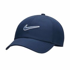 Бейсболка NIKE Club Unstructured Swoosh Cap для мужчин и женщин, размер S/M, синий