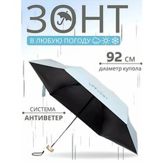 Мини-зонт , светло-голубой Не определен