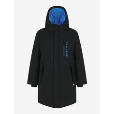 Пальто Termit Snowboarding Boys fake down coat, размер 152/158, черный