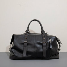 Сумка дорожная , 30 л, 22х29х50 см, ручная кладь, черная Guangzhou Top Quality Leather Products