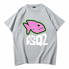 Футболка DSQUARED2, размер 4XL, серый