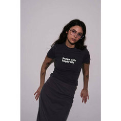 Футболка BYGG, 1 шт., размер M/L, белый, черный