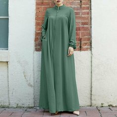 Платье , размер CN 4XL, зеленый Yunsu Clothing
