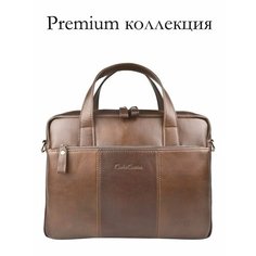 Сумка Carlo Gattini, фактура гладкая, светло-коричневый