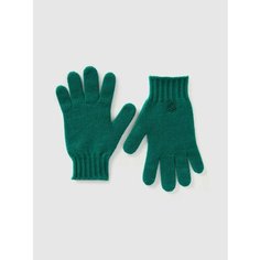 Перчатки UNITED COLORS OF BENETTON для мальчиков, размер 15, зелeный