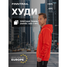 Худи Finntrail Футер с начёсом, размер XL, , красный