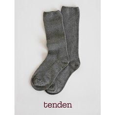 Носки TENDEN, комплект, 2 пары, размер one size, темно-серый