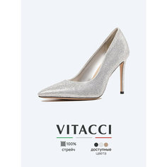 Туфли лодочки VITACCI, размер 39, серебряный