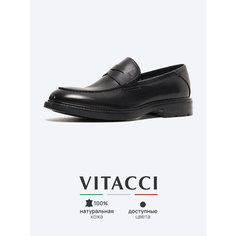 Лоферы VITACCI, размер 45, черный