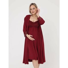 Пеньюар для кормящих мам HUNNY mammy, размер 42, бордовый