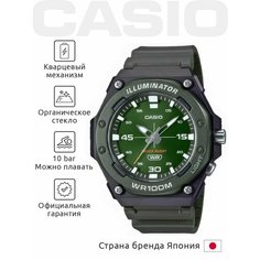 Наручные часы CASIO, зеленый/черный