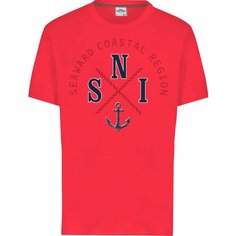 Футболка Scuola Nautica Italiana, размер XL, красный
