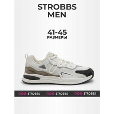 Кроссовки STROBBS, полнота 6 (RU)/ на среднюю стопу, размер 43, белый