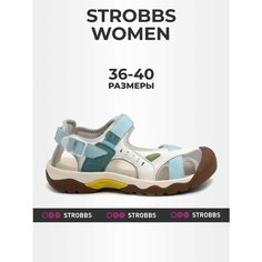 Сандалии STROBBS, размер 36, бело-голубой